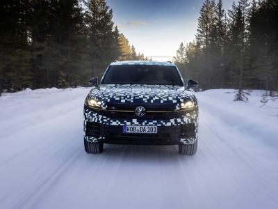 Der VW Touareg muss sich in Lappland beweisen