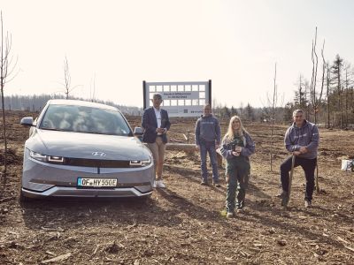 Für jeden Ioniq 5 wird ein Baum gepflanzt