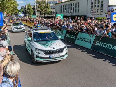 Skoda sponsert das Grüne Trikot