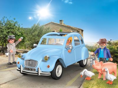 En miniature: Bei Playmobil fährt die Ente vor