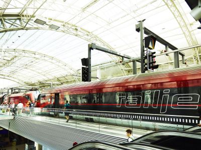 Auch zwei Hunde blieben im Zug zurück