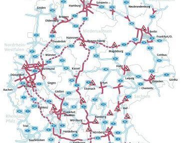 Stauprognose: Es wird eng auf den Straßen