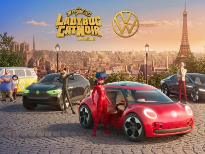 Miraculous-Superhelden fahren VW ID-Elektromodelle 