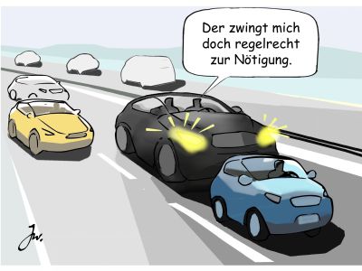 Schreck, Hektik und Wut sind schlechte Beifahrer