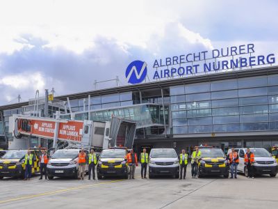 Acht Opel Vivaro Electric für den Flughafen Nürnberg