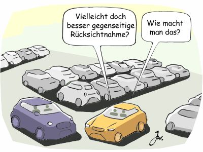 Urteil: Auf Parkplätzen gilt „rechts vor links“ oft nicht