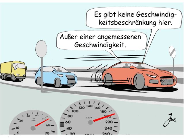 Die Richtgeschwindigkeit ist mehr als eine Empfehlung - Bild 1
