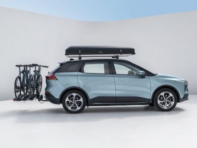 Jetzt kann er seine hohe Anhängelast auch auskosten