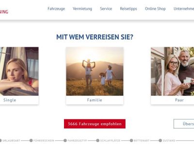 Mit dem Fahrzeugberater zum passenden Campingmobil