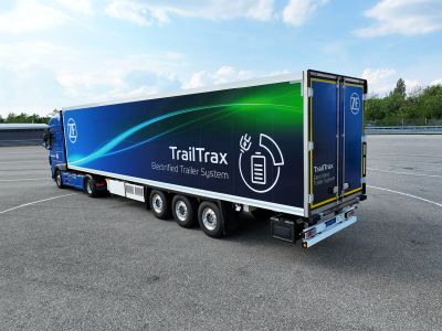 ZF Trail-Trax: Weniger CO2 durch elektrifizierte Anhänger