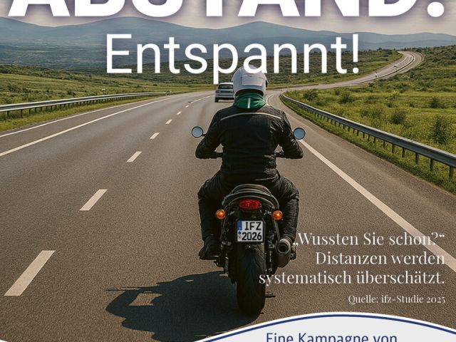 Auch Motorradfahrer fahren häufig (zu) dicht auf - Bild 1