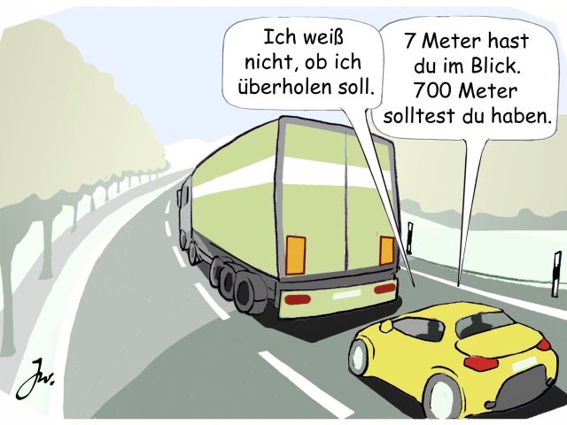 Ratgeber: Das Risiko beim Überholen wird unterschätzt - Bild 1