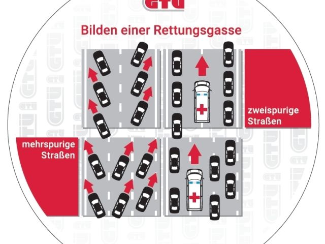 Ratgeber: So wird die Rettungsgasse gebildet - Bild 1