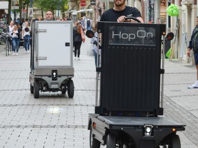 Carit Hop On: Transportkarren für die letzte Meile